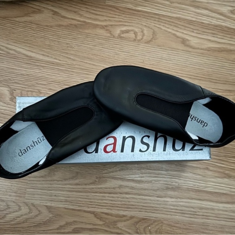 Kids Black Slip-On Jazz Shoes
